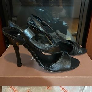 Charles David New Leather Heel Sandal